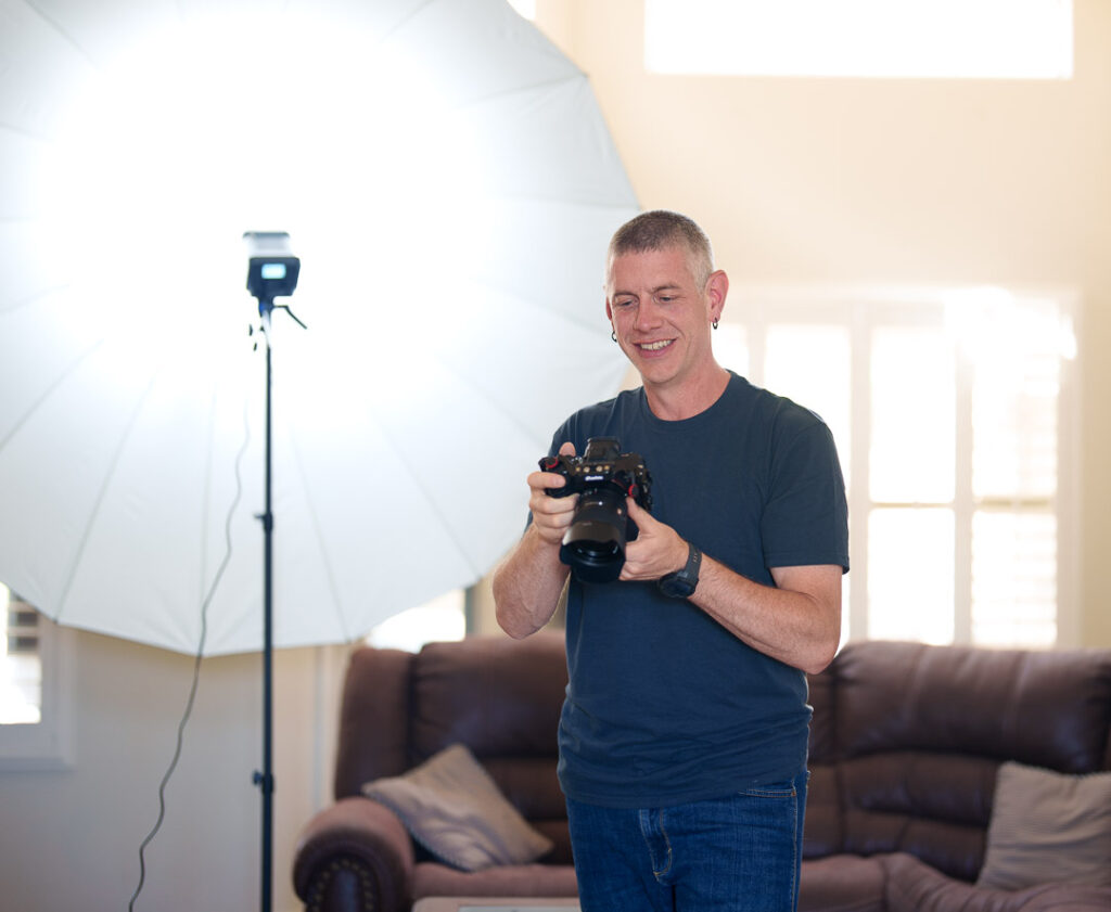 Jason of Elemental Brand Design during a photoshoot