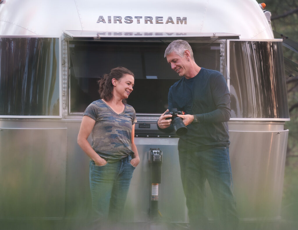 7 Reason's Why Picking AI Over A Professional Photographer Is a Mistake for your Brand 4 Jason + Debbie in front of Airstream