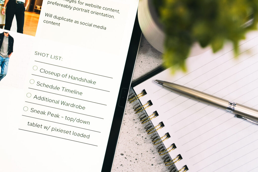 7 Reason's Why Picking AI Over A Professional Photographer Is a Mistake for your Brand 3 Shotlist on Tablet