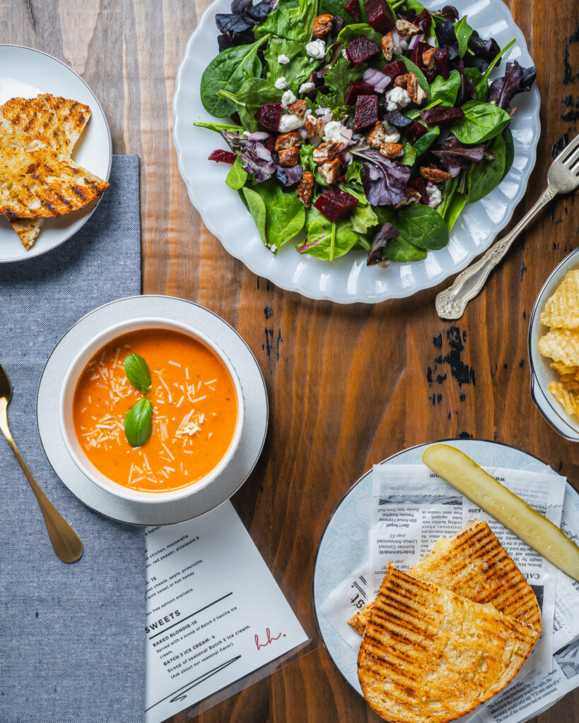 House Hazel Soup Sandwich Salad