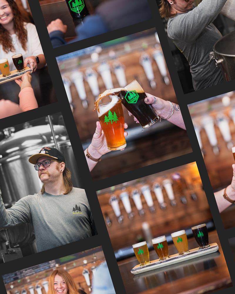 Seattle brand photography - North 47 brewery brand story collage