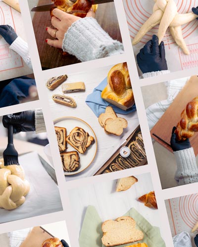 Signature Brand Story Session - Seattle brand photography package collage - behind the scenes, Emily's Bakery, Maple Valley WA - Elemental Brand Photography