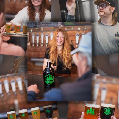 Essentials Brand Photography Session - North 47 Brewery - brand story collage - brand experience photography - Tacoma WA - Elemental Brand Photography