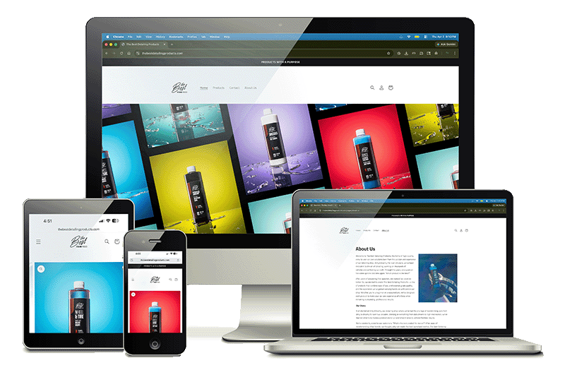 Seattle brand photography - Multiple branded photos are used across devices